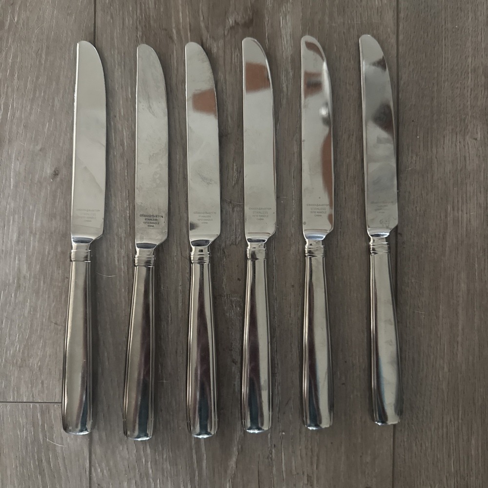 Reed and Barton McKenna Stainless Knives 18/10 Set of 6